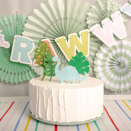 Dinosaur Birthday All in One Party Box: Decoration + Tableware + 5 Activities